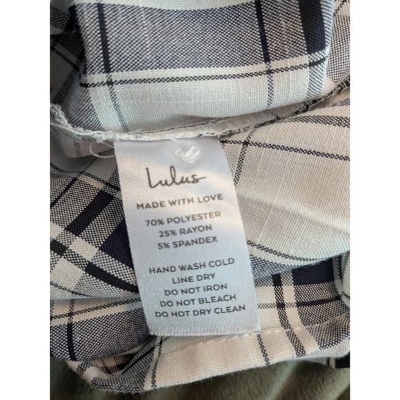 Lulus Tad Of Plaid Minidress Size Small - Picture 8 of 8